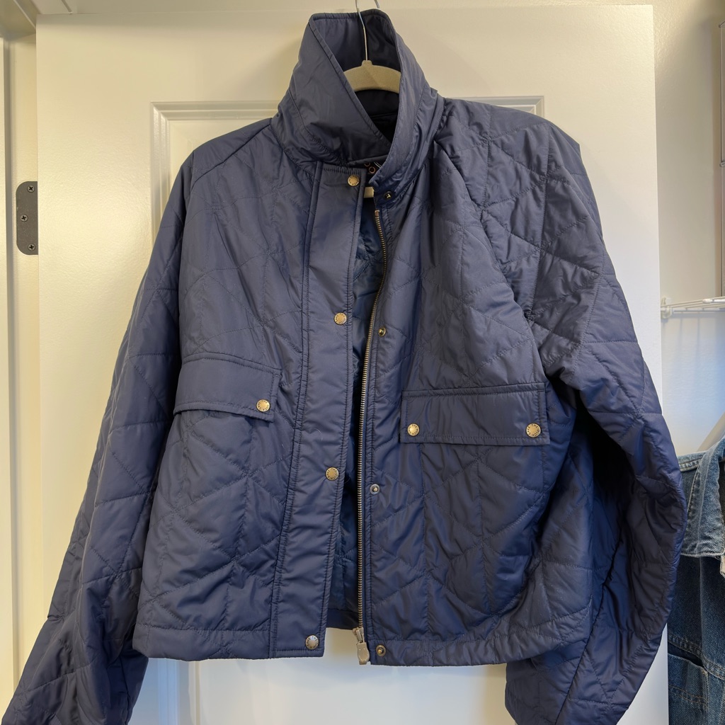 Nwt Save The Duck Navy Ultra Light Jacket, Size L